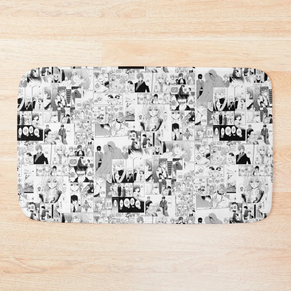 

Yona of the dawn manga collage Bath Mat Bathtub Anti Slip Anti-Slip Bathtub Anti-Slip Shower Living Room Rugs Mat