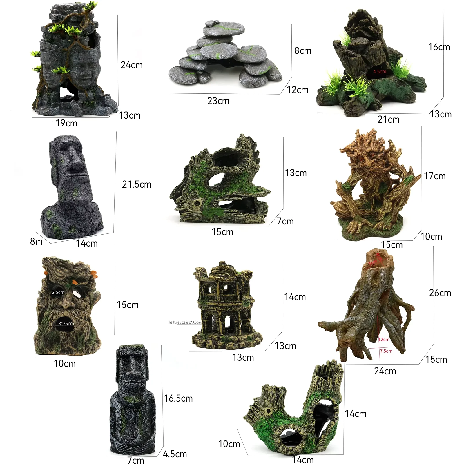 

Aquarium Artificial Resin Ornaments Decorations Fish Tank Landscaping Accessories Aquarium Decoration Supplies