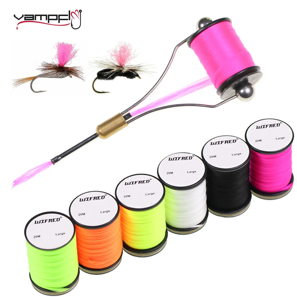 Vampfly 1 Stück/4 Stück Para Post Wing schwimmendes Garn Fliegenbindematerial für Emerger Nymphs Fallschirm Adams Dry Fly Trout Angelköder