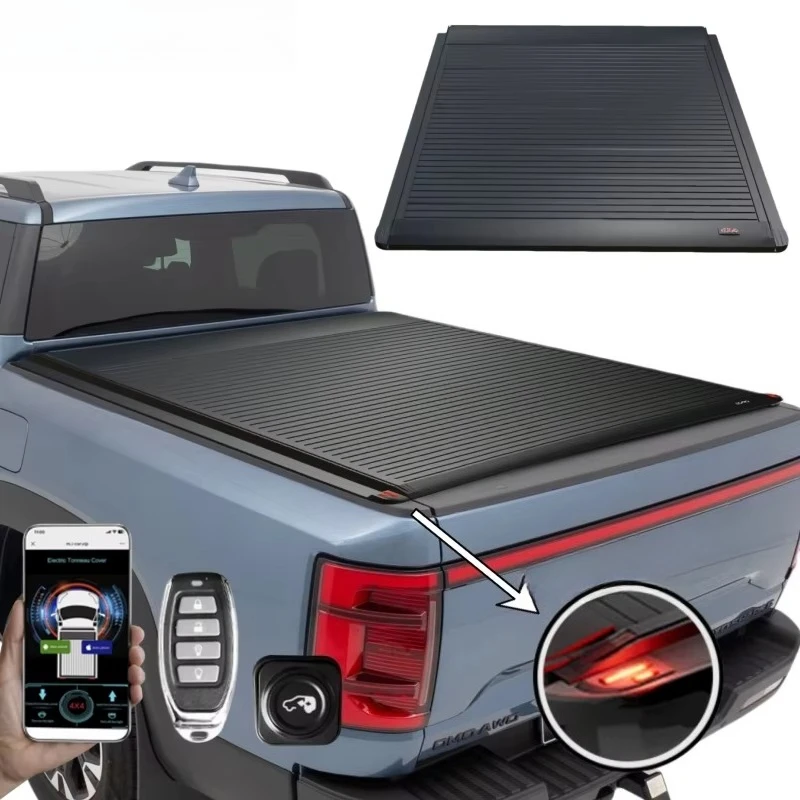 

Premium Electric Retractable Roller Shutter Tonneau Cover Waterproof for 2025 Shark 6 Pickup
