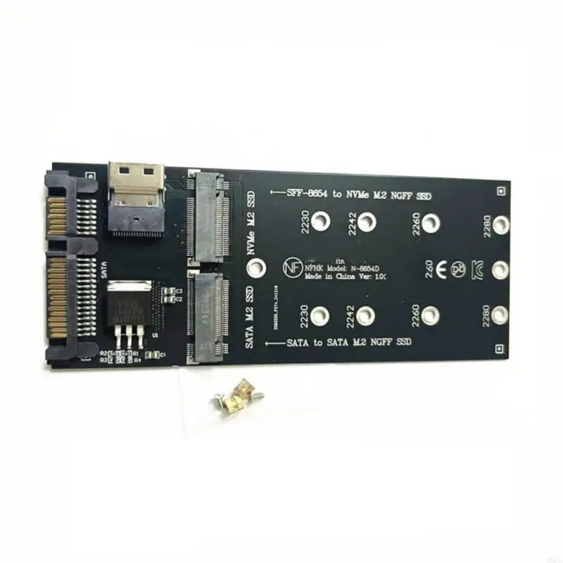 SFF-8654 a M.2 NVME Expansion Card 2 in 1 Adapter per il computer Mainboard
