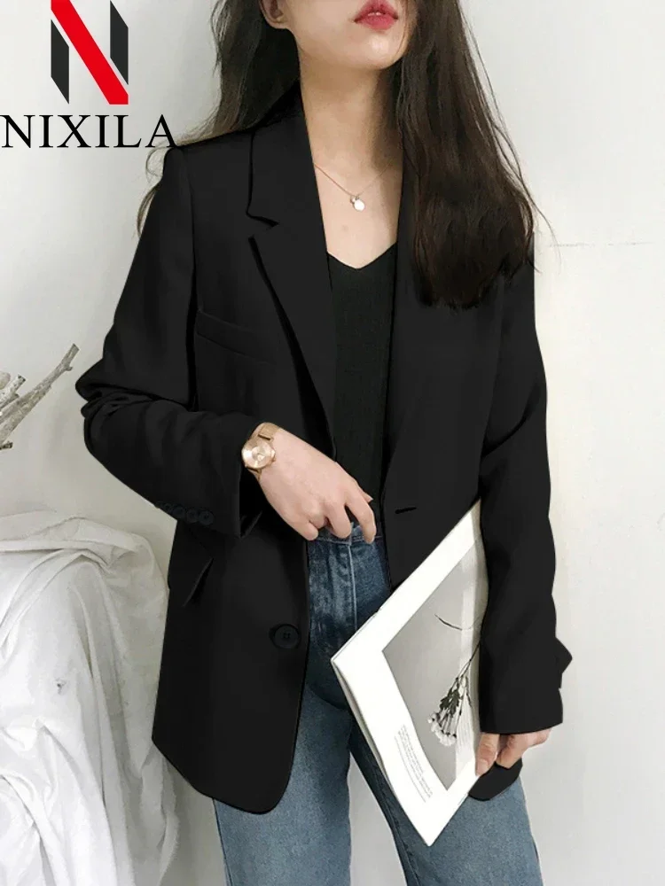 New Spring Autumn Office Blazer for Wome Jacket Korean Fashion Long Sleeve Tops Luxury Female Coats Splice Elegant Lady Clothes