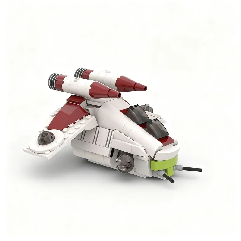 

248PCS MOC Space Battle Galactic Republic Gunship Midi Scale Laat I Model Custom Building Blocks DIY Assembly Display Gift Set