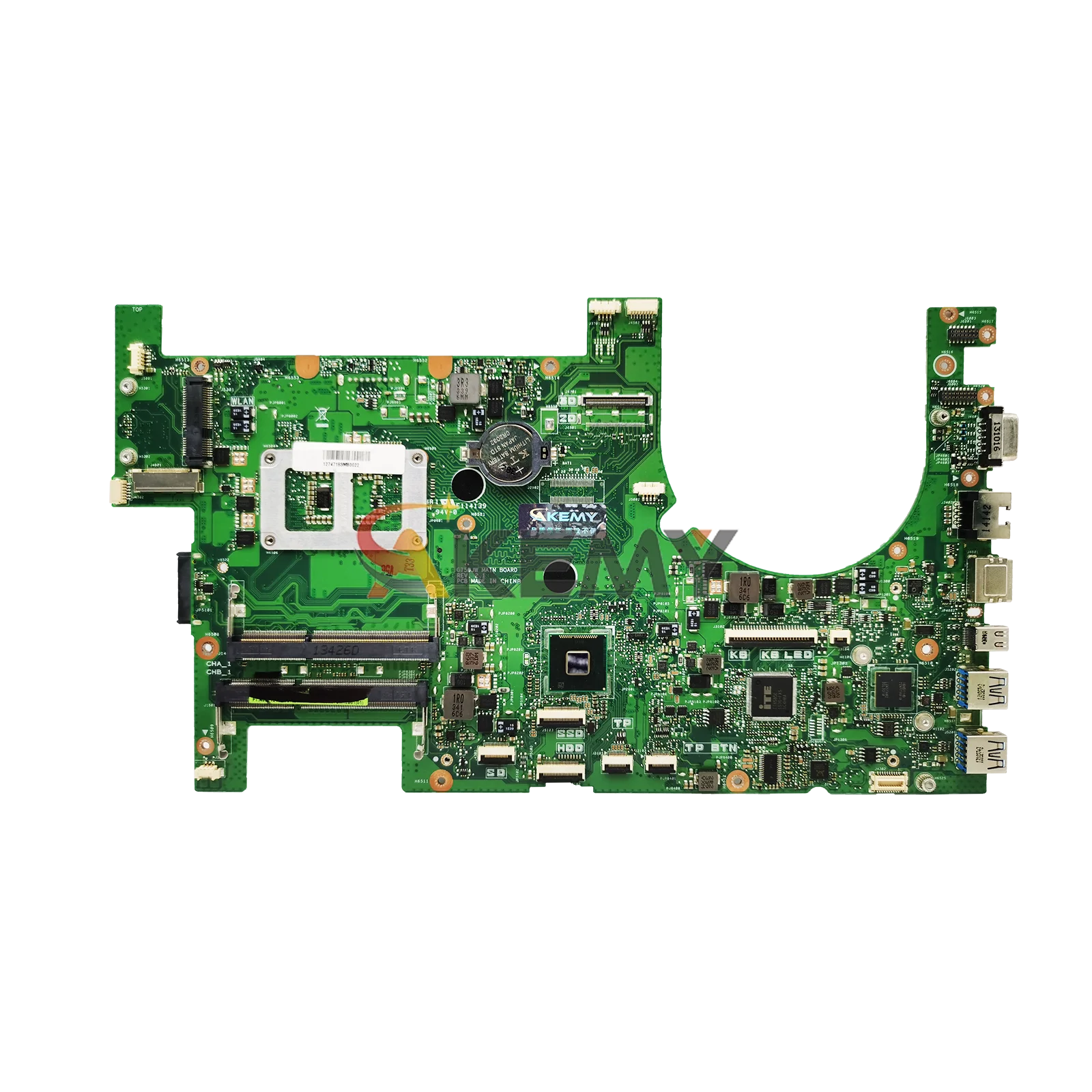 G750JW Scheda Madre Del Computer Portatile Per ASUS ROG G750J G750JX G750JW G750JZ G750JH G750JY G750JM Mainboard Con i3 i5 i7 CPU test OK stk