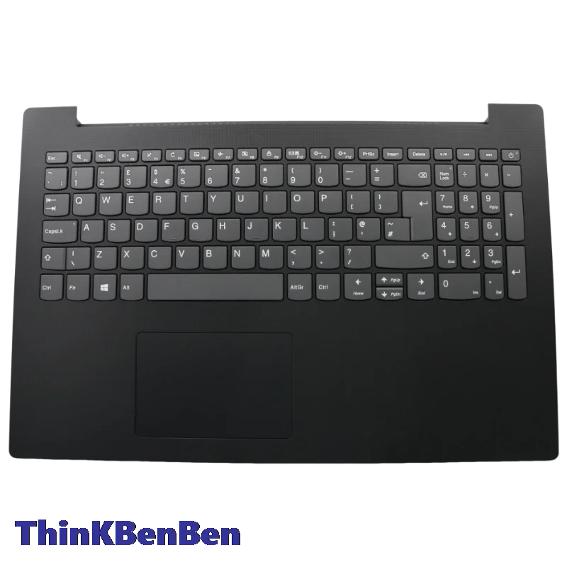 UK English Keyboard With Black Upper Case Palmrest Shell Cover For Lenovo 330C 130 15IKB 15AST Laptop 5CB0R34423