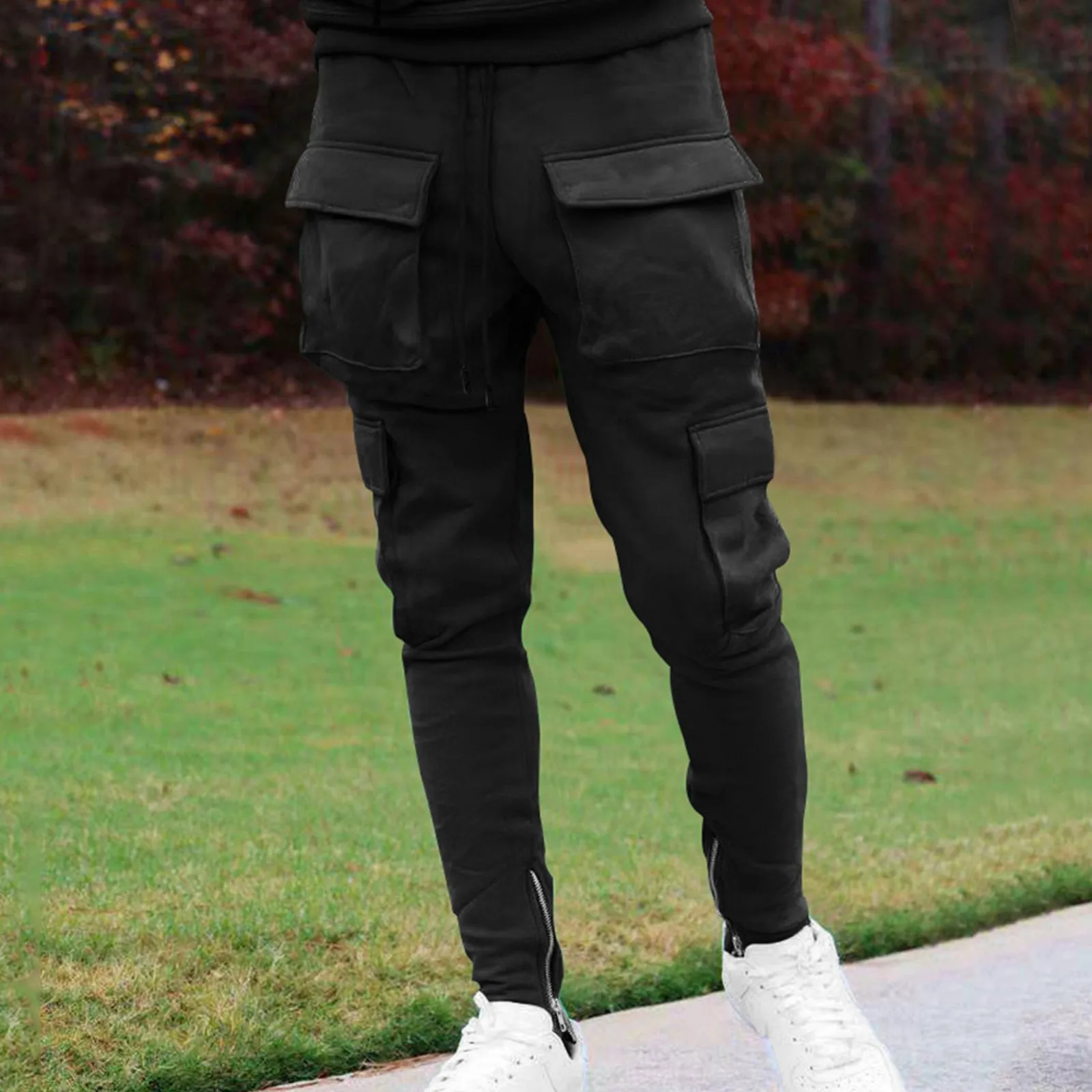 

Men's Sports Sweatpants Fitness Tracksuit Trousers Casual Jogging Street Cargo Pants With 6 Pockets Jogging Men's clothing