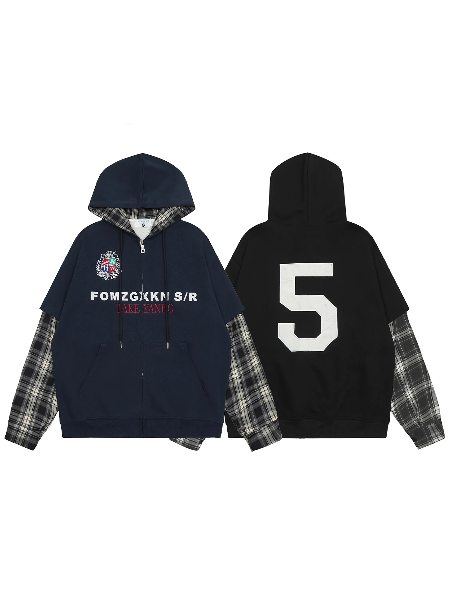 

Американский ретро-кардиган с вышивкой и пэчворком, свободный, повседневный, молодежный, из хлопка и полиэстера, с капюшоном