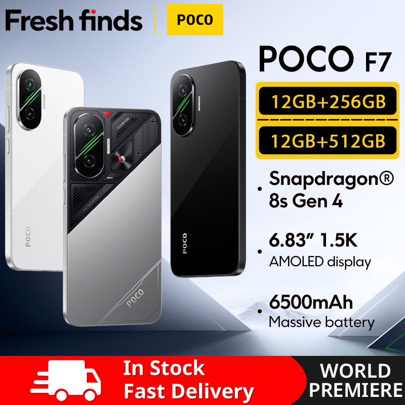 【World Premiere】 POCO F7 5G Clobal Version Smartphone Snapdragon 8s Gen 4 6.83'' AMOLED Display 6500mAh Battery 90W Charge NFC