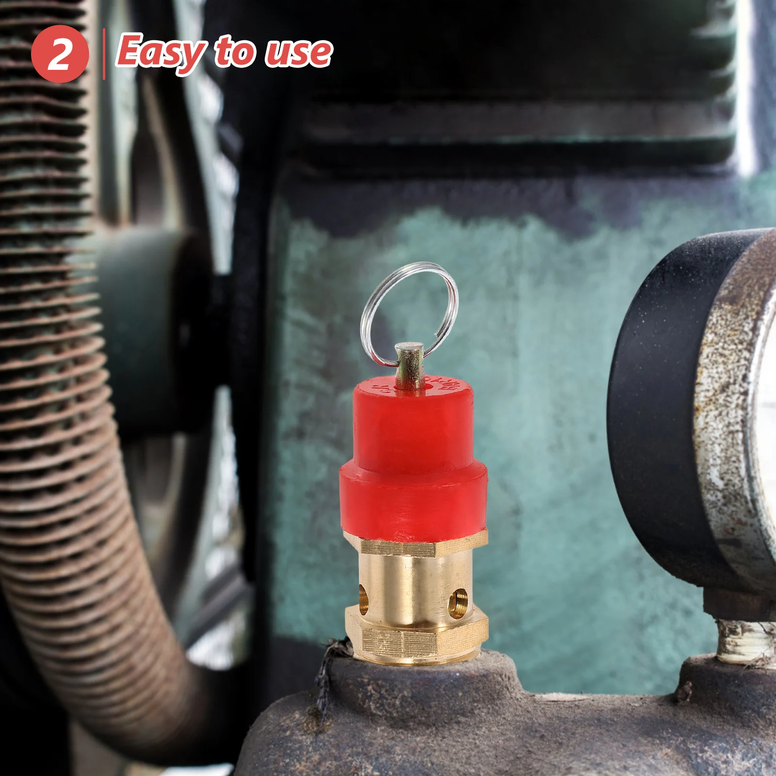 

Durable Air Compressor Safety Valve Pressure Relief Check Valve Strong Connection Gas Shut Off Tool Pneumatic System Protection