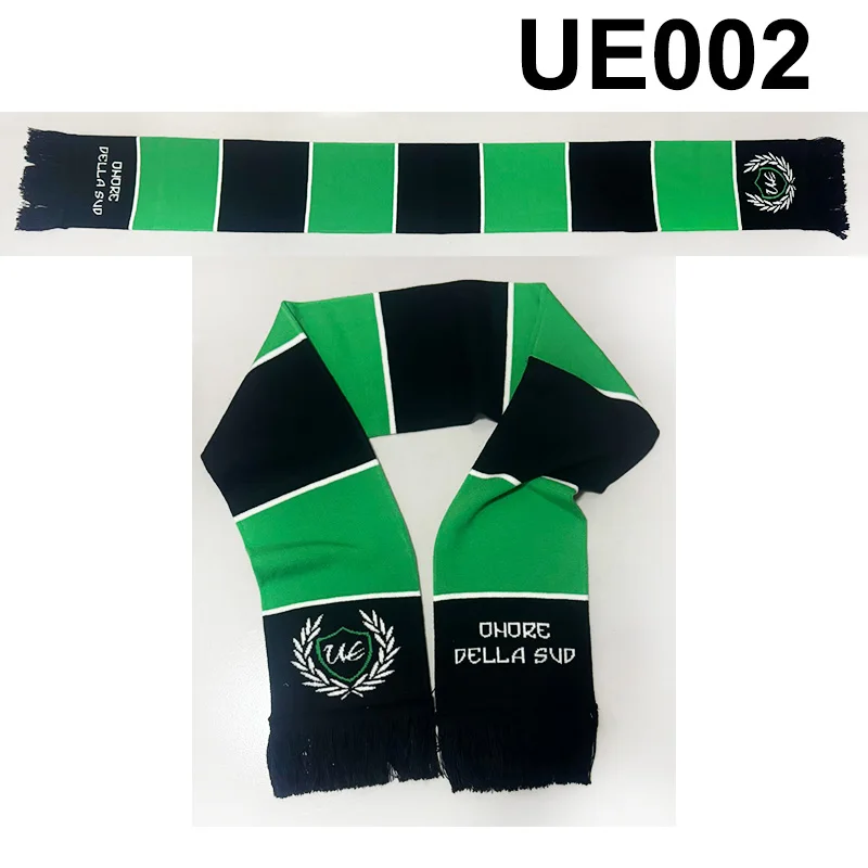 145*20 cm Tamanho Ultras Eagles ONORE DELLA SUD Cachecol para fãs de malha dupla face UE002