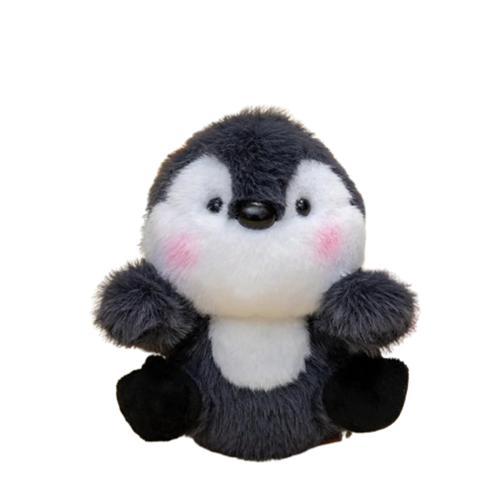 

Мягкие игрушки: миниатюрный плюшевый слон, подушка-игрушка, кукла для сна, плюшевый пингвин из ПП-хлопка, 12 см