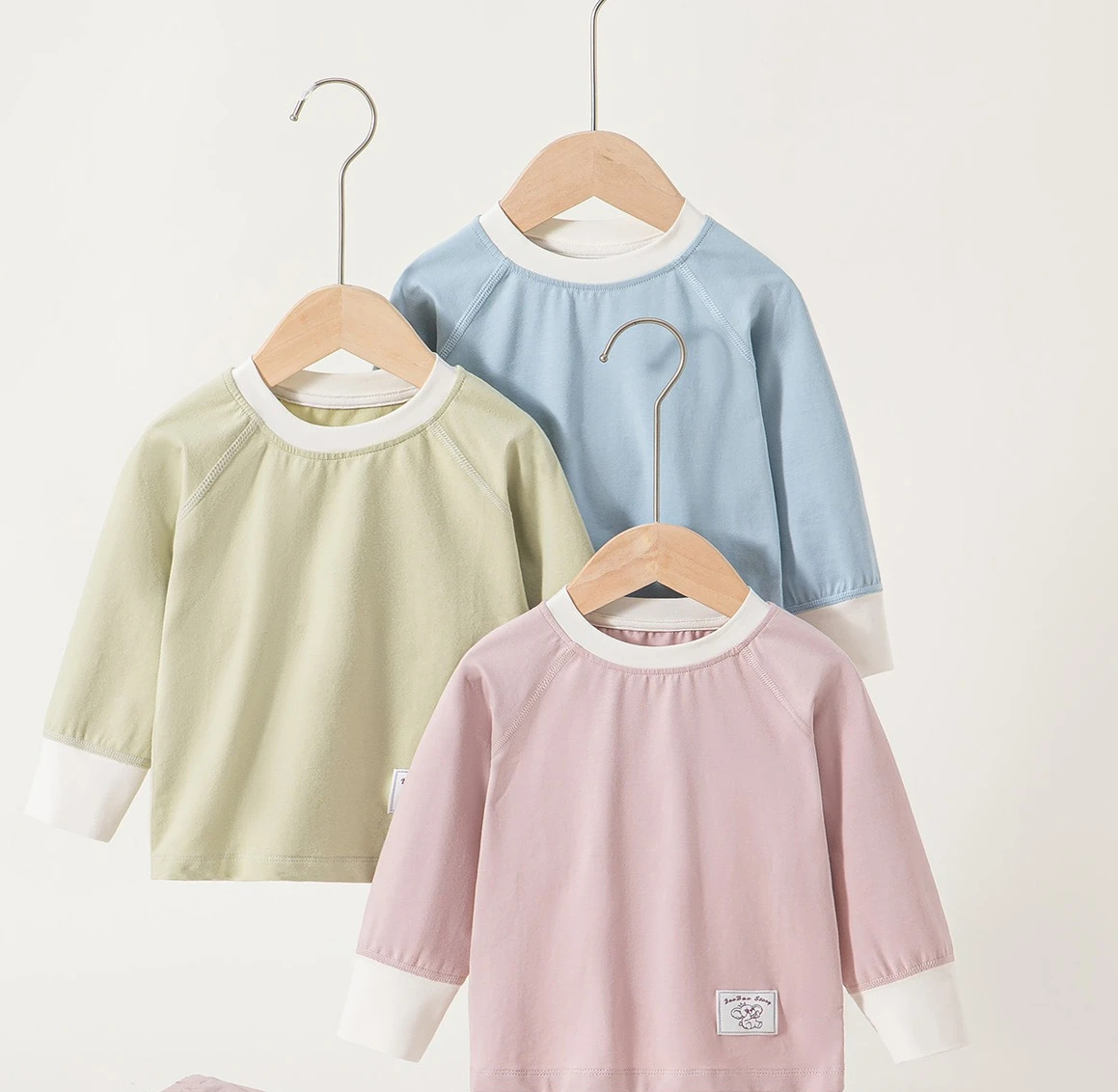 Newborn Baby Pure Cotton Set Baby Long Sleeved Skin Friendly Antibacterial Autumn Clothes Autumn Pants Home Clothes