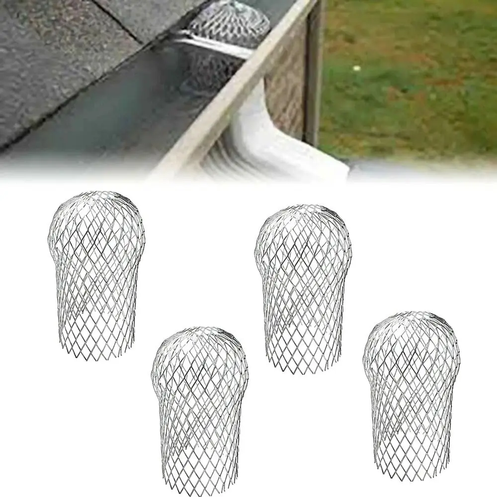 Drainage Plumbing Fitting Leaf Debris Trap Downpipe Strainer Gutter Guard Balcony Drainage Cover Rain Pipe Cap Roof Floor Drain