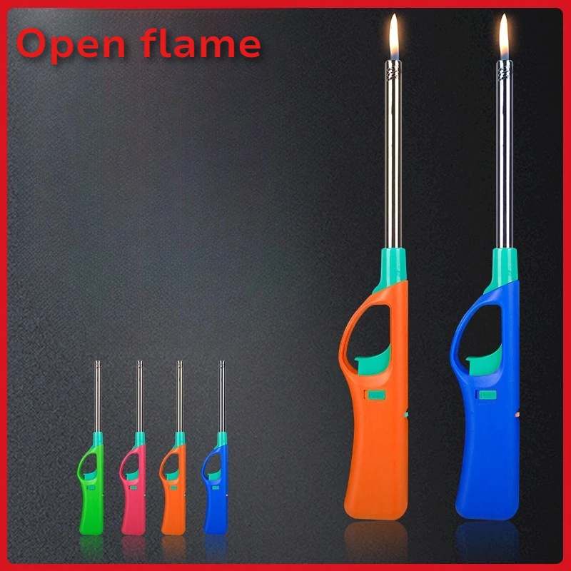 

ABS Plastic Alloy Igniter Extended Handle Household Kitchen Ignition Gun Open Flame Outdoor Barbecue Camping Lighter