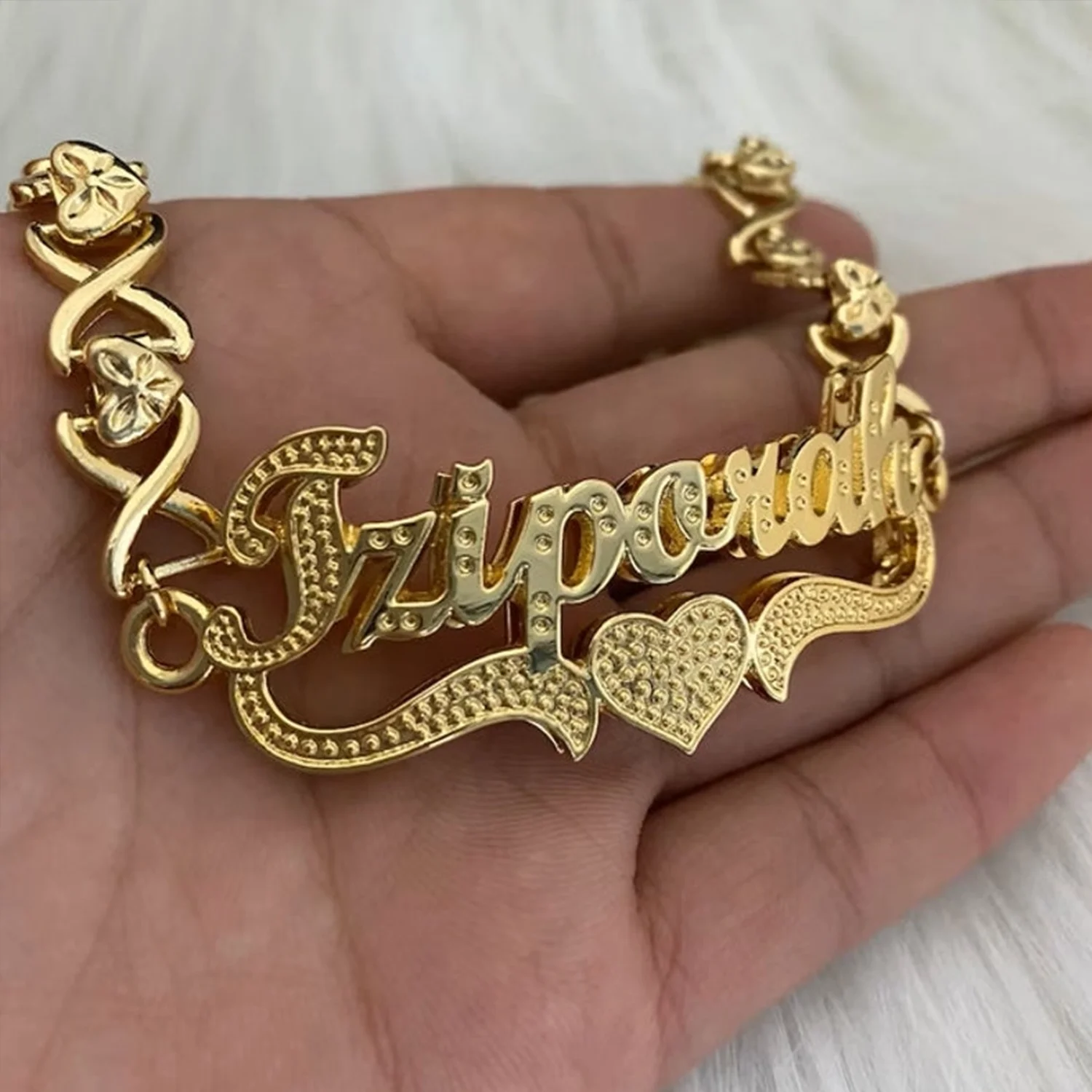 

18-каратное золото, индивидуальное имя, браслеты для пары, женский и мужской браслет, ювелирные изделия из нержавеющей стали, индивидуальный подарок, подарок на годовщину для подруги