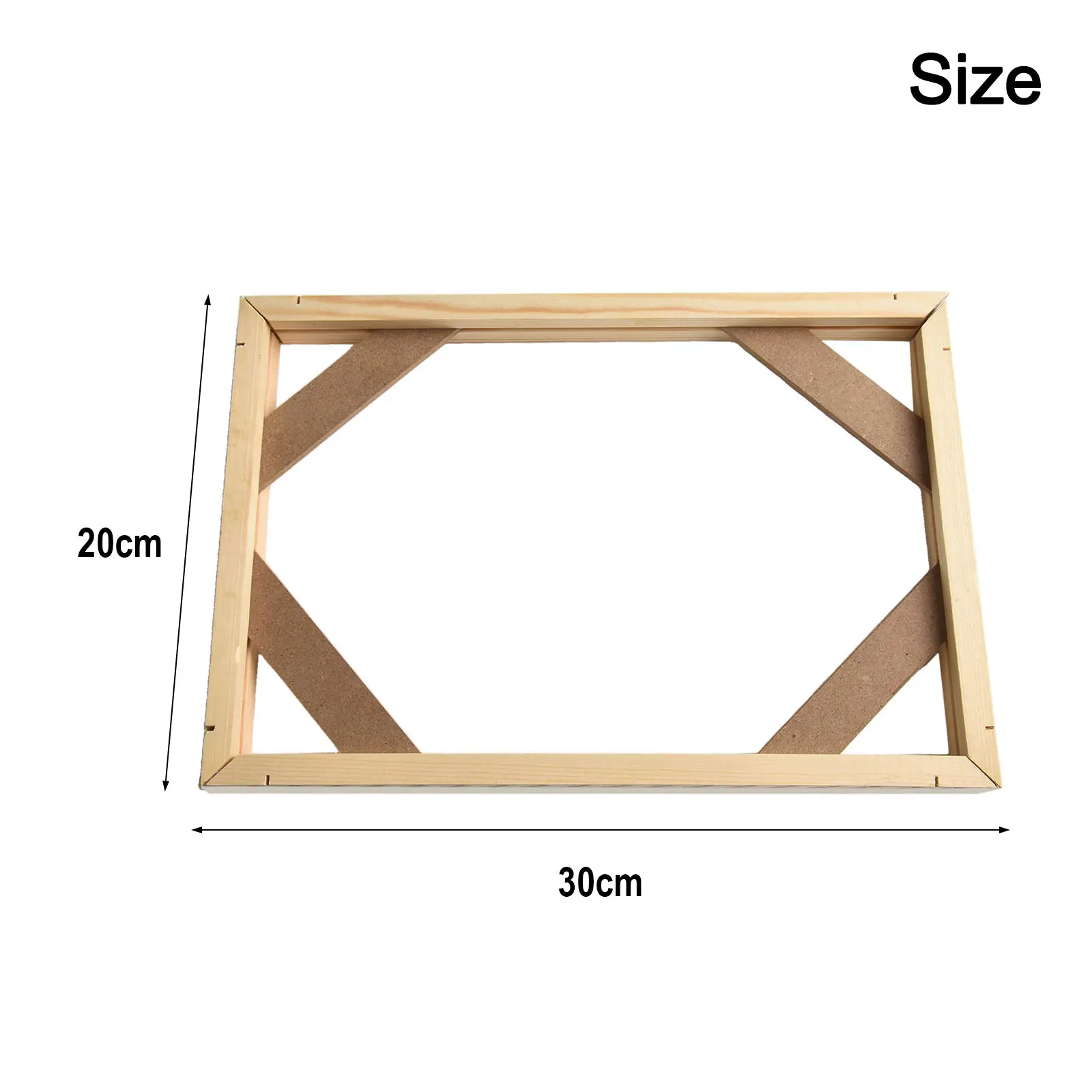 DIY Wooden Frame for Canvas Art Stretching Kit Compatible with Standard Poster and Print Sizes Wall Decor for Living Room