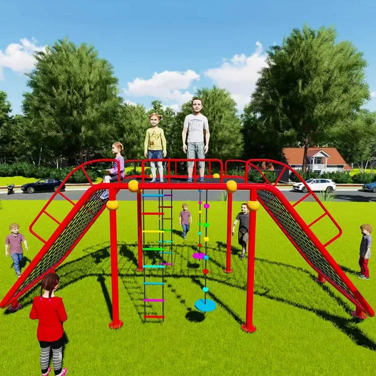 カスタムプラスチックロープネットクライミングトンネル、商業用 - Kids Outdoor Yard Equipment のレビューと価格