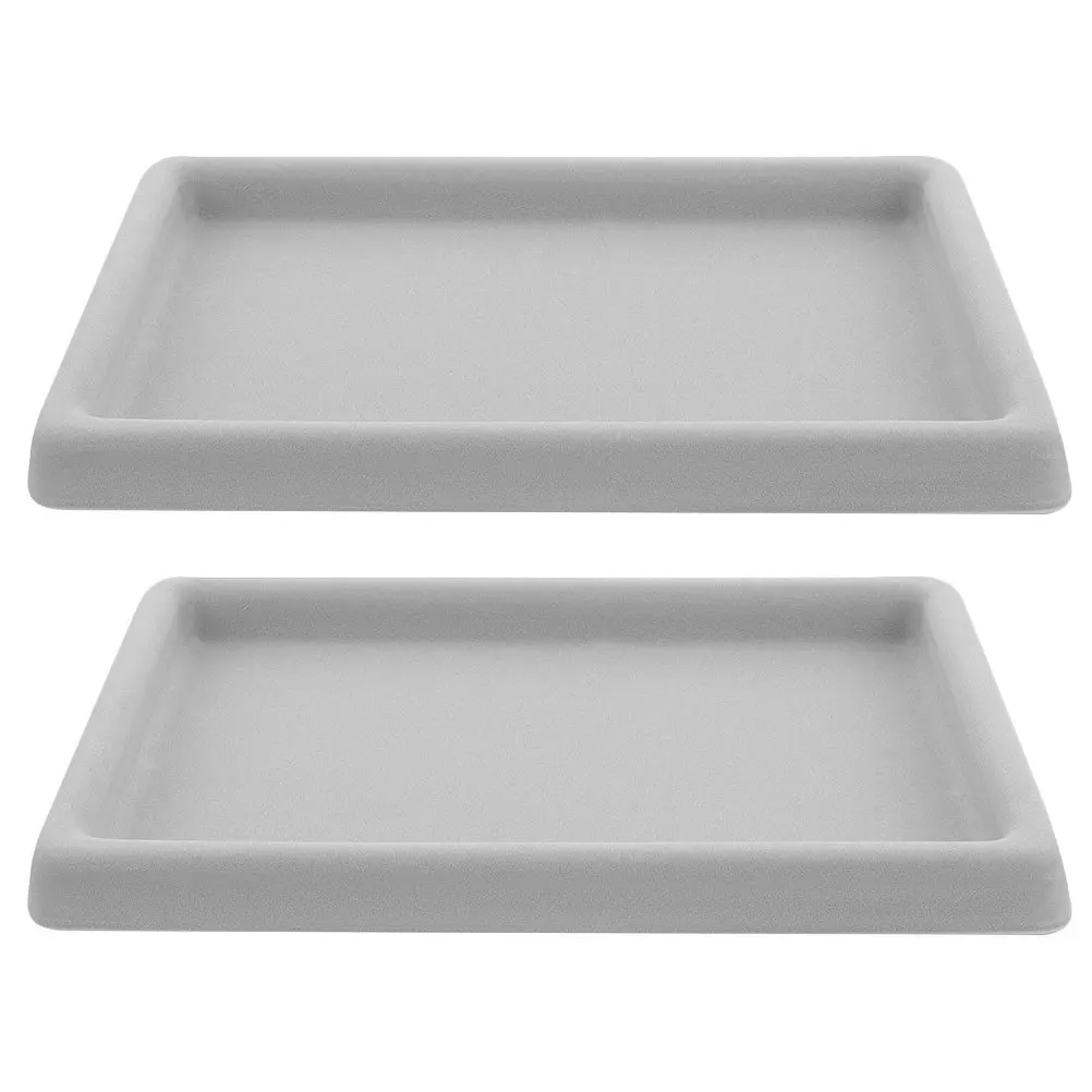 

2Pcs Stackable Jewelry Organizer Trays for Vanity Dresser Jewelry Storage Box Bracelet Necklace Display Tray Earring Holder