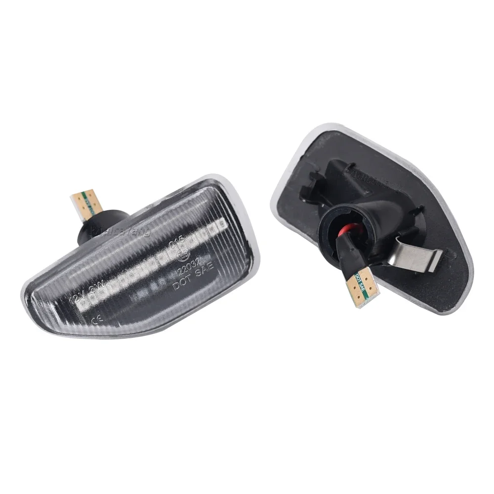2x جديد وامض LED بدوره إشارة ديناميكية الجانب ماركر ضوء مصابيح ل داسيا لوجان 2 سانديرو 2 داستر 2 رينو ستيبواي داستر #5