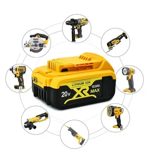 Bateria de lítio dcb184 dcb181 dcb182 dcb200 6a 8a 12a 18v 20v 18.0ah max bateria de lítio substituição de ferramenta elétrica 11 principais vendas celular 18000mah - №9