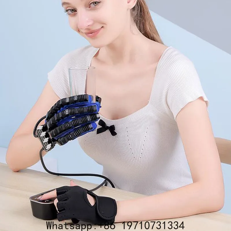 Right Hand Rehabilitation Glove Right Hand Rehabilitation Robot Glove 9 Gear Strength Adjustment Hand Finger Exerciser