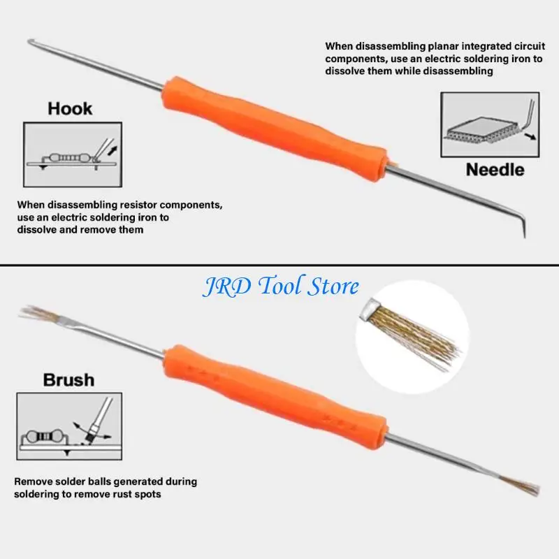 A2UD 6PCS 전자 히트 보조 수리 도구 양면 솔더 보조 원조 수리 도구