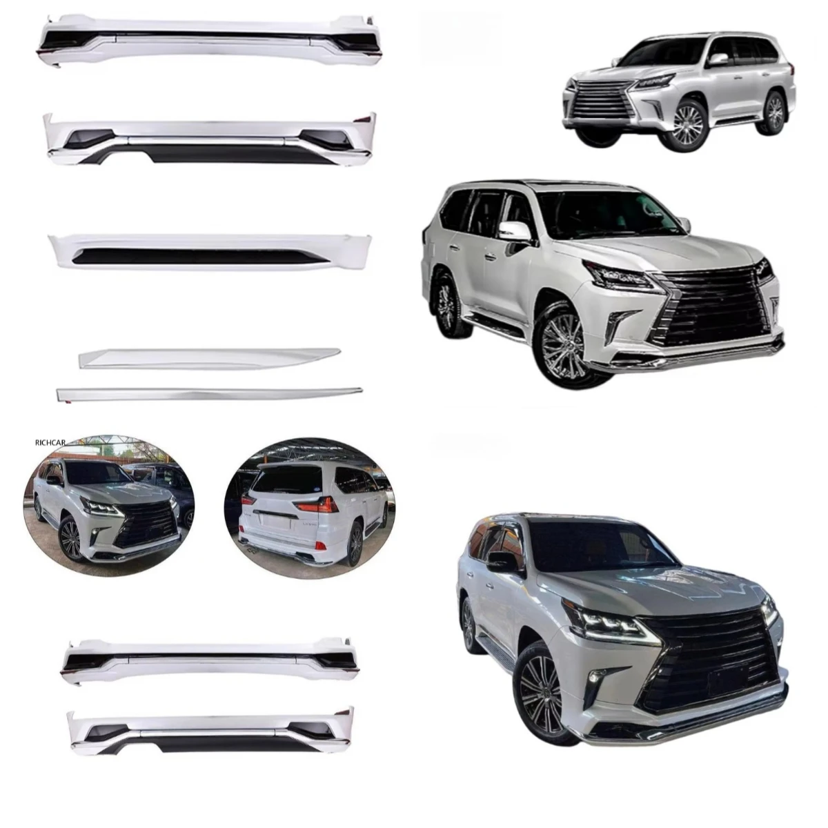 

Stlf For 2016 LX570 High Quality Body Kit Upgraded Single Throat Bumper