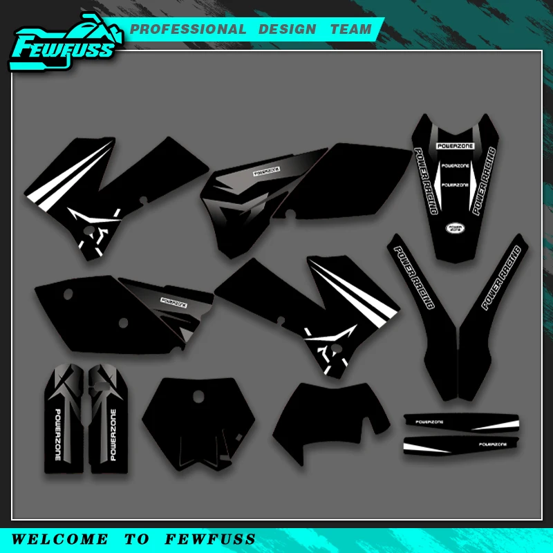 

Fewfuss for KTM EXC EXCF 125 200 250 300 400 450 525 EXC EXC-F 2005 2006 2007 Graphics Decals Stickers Kit Number Name Custom
