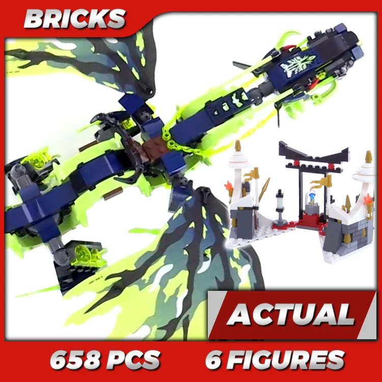 658pcs-shinobi-attack-of-the-morro-dragon-green-spinjitzu-master-tomb-jet-10400-building-kits-toys-compatible-with-bricks
