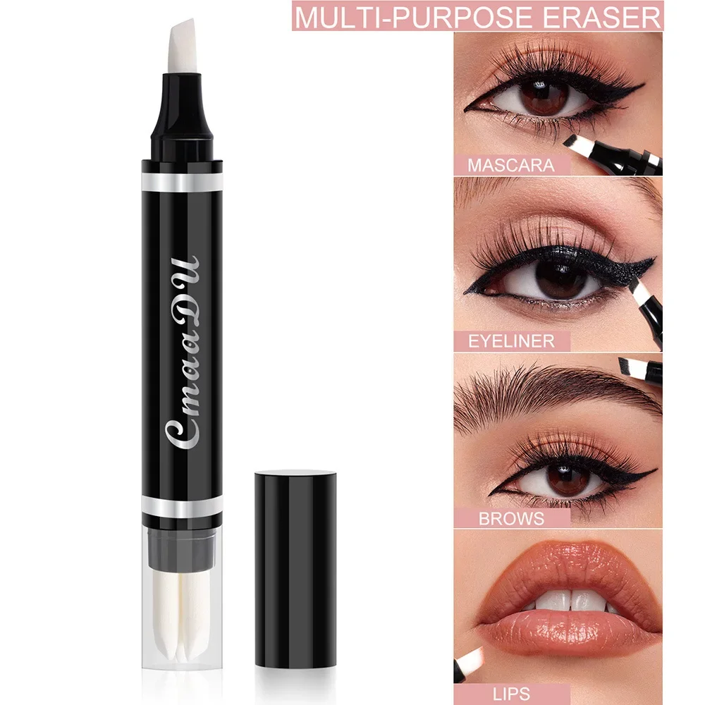 CmaaDu อายไลเนอร์ซ่อมแต่งหน้าลบปากกาแต่งหน้าอเนกประสงค์ยางลบมาสคาร่า Brows Corrective ลิปสติก Beauty Care TOOL