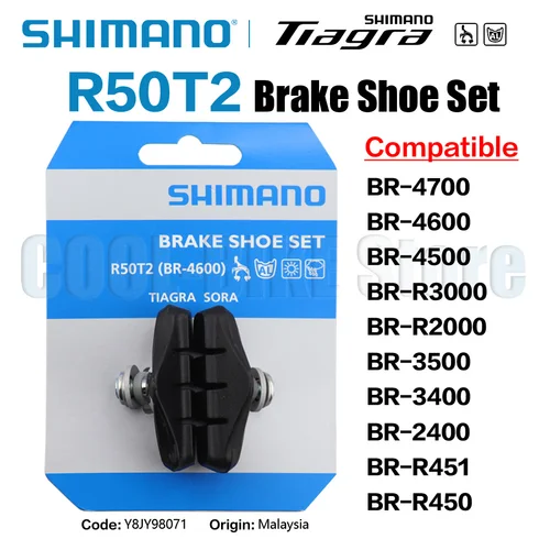 Imagen 2 del producto Shimano R50T2 R55C4 Pastillas de freno de carretera 105 UT TIAGRA SORA BR-R8000 R7000 4700 4600 4500 R3000 3500 3400 R2000 2400 R450 R451