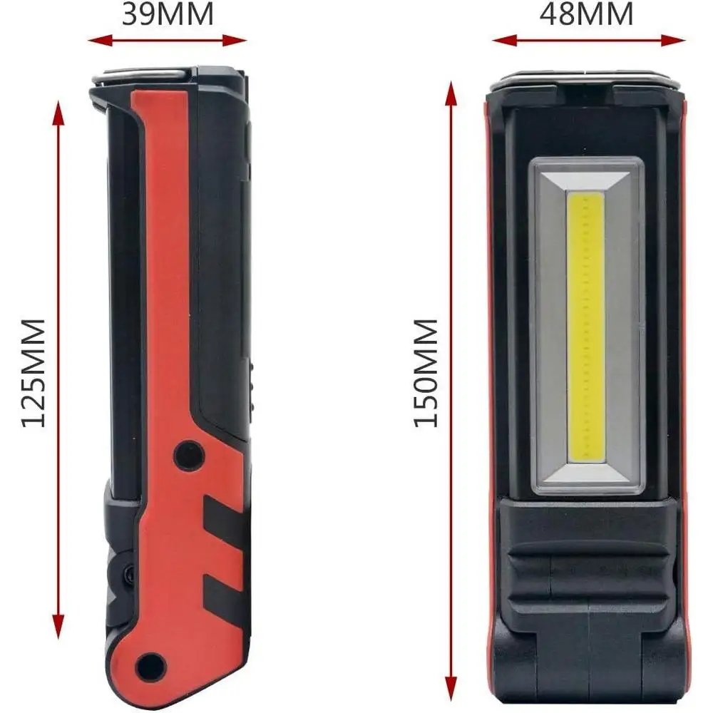 30W LED Work Light Foldable USB Rechargeable Flashlight Outdoor Hiking Fishing Hunting Camping Lighting
