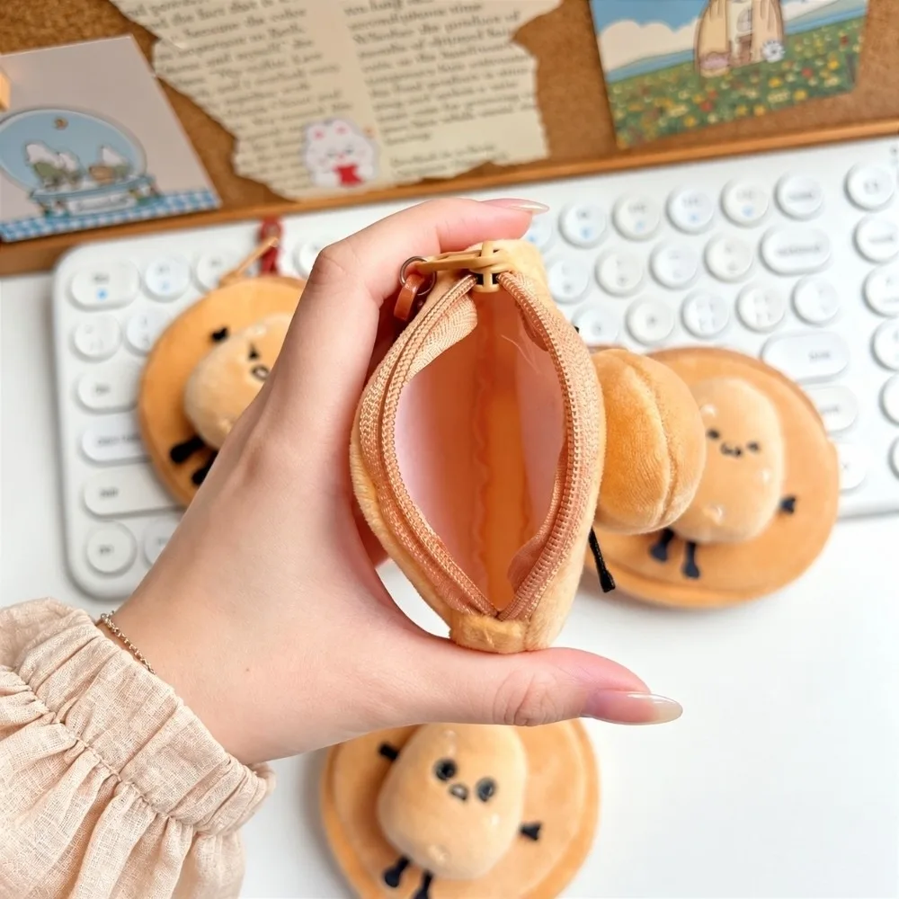 Cute Cartoon Potato Coin Purse Round Small Wallet Mini Portable Earphone Cable Storage Bag