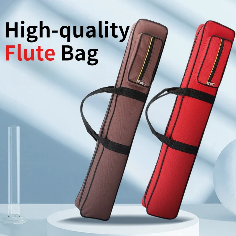 7-piece Set Flute Bag High-quality Waterproof Shockproof Portable One-shoulder Bamboo Flute Bag Musical Instrument Accessories