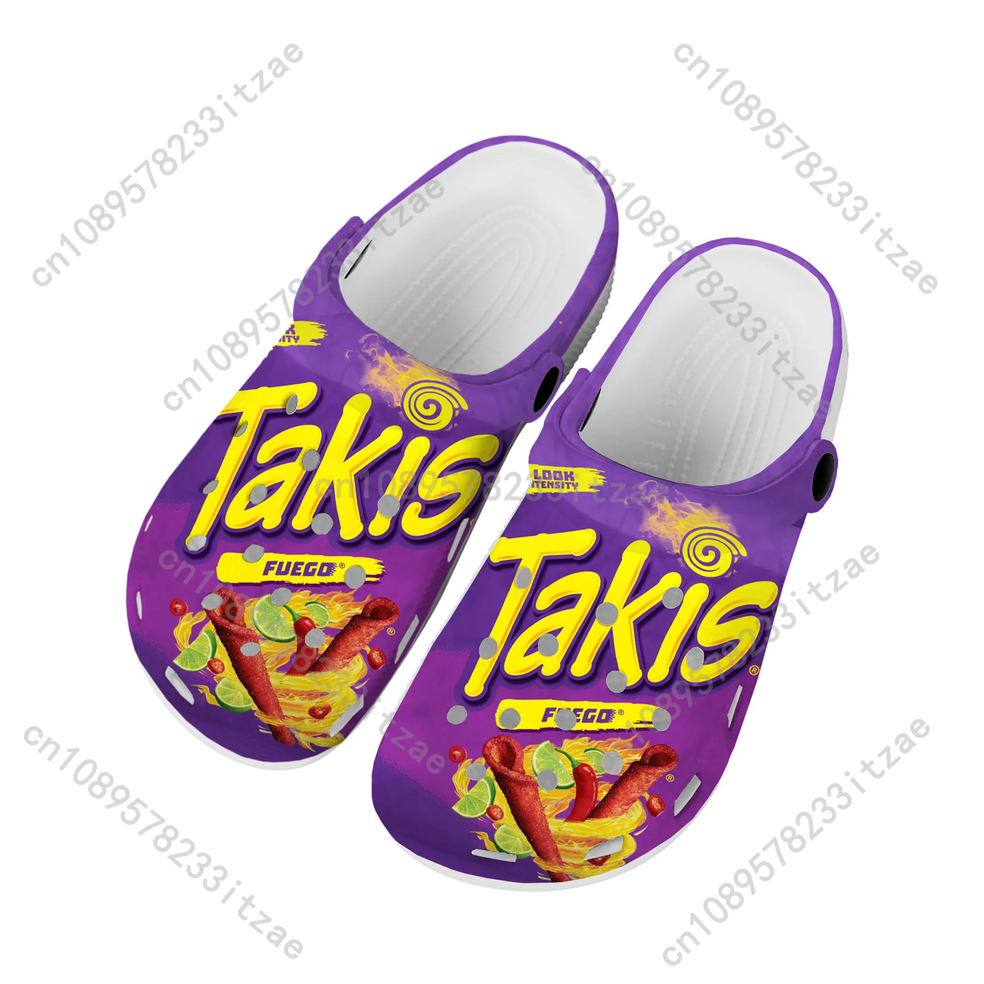 Funny Chips Takis Food Snack 3D Print Men Women Classic Clogs Slippers Shoes EVA Ligtweight Sandals Summer Beach Outdoor-2