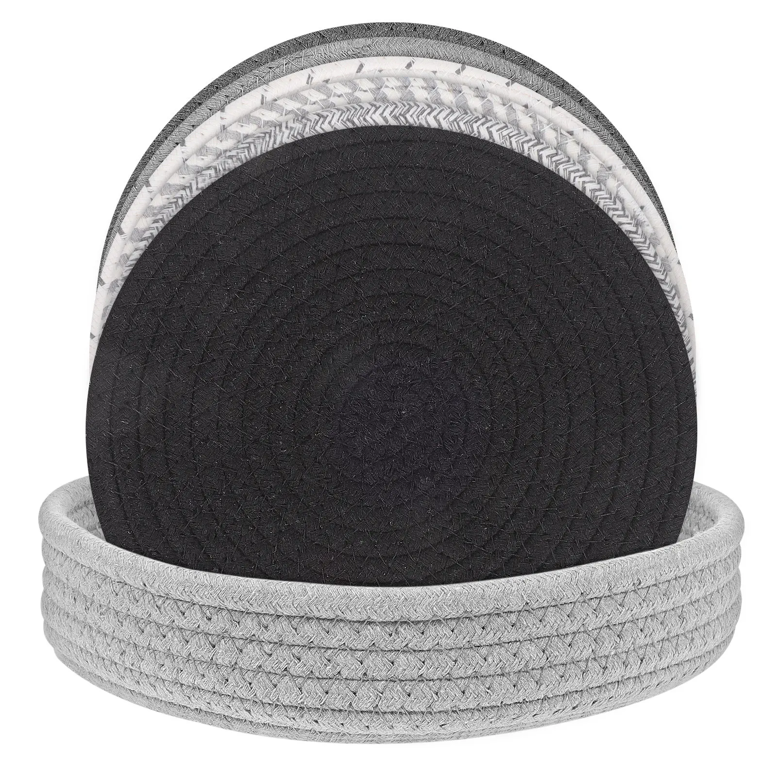 

Набор из 1 предмета: Круглая хлопковая подставка для горячих блюд, термостойкая защита для стола, держатель для кастрюль, аксессуар для кухонной столешницы с корзиной