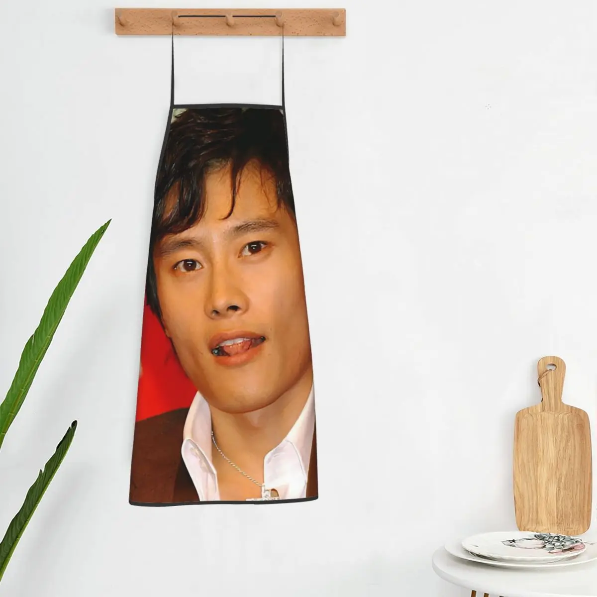 

Фартук Lee Byung Hun для шеф-повара, кухонный фартук-нагрудник для готовки и уборки, для женщин и мужчин, для рисования
