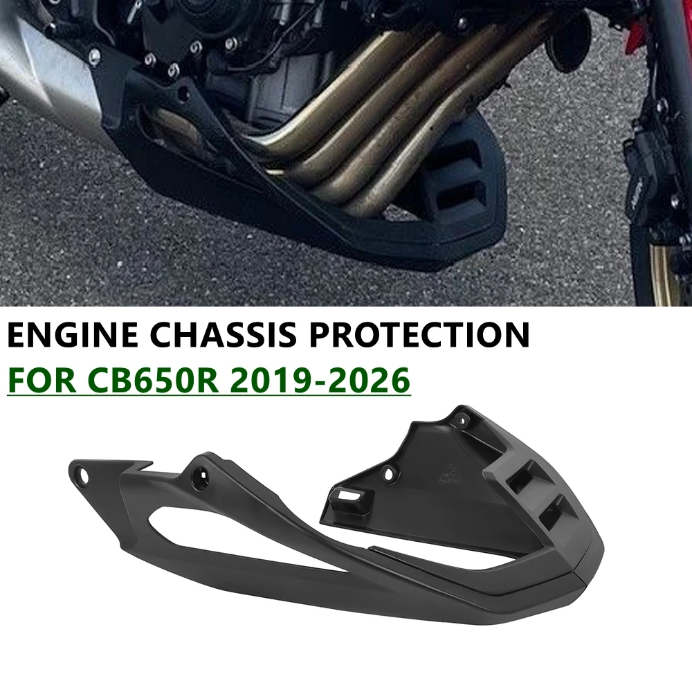 

For Honda CB650R CB 650R 650 R 2019-2026 Motorcycle Lower Spoiler Belly Pan Fairing Engine Chassis Guard Body Panel Protection