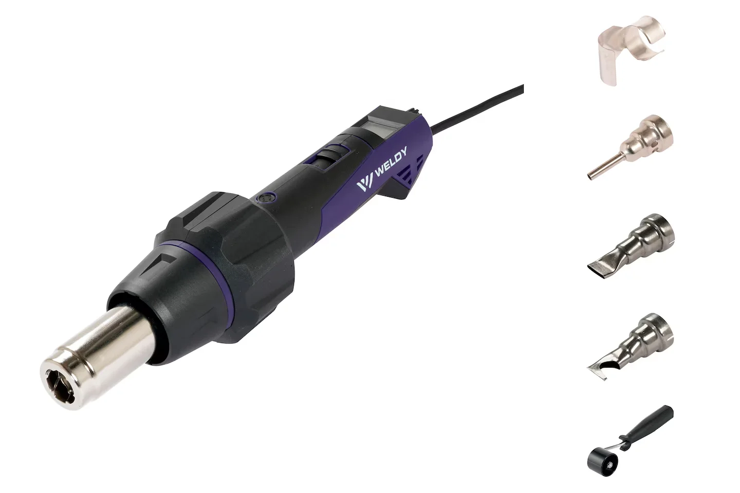 Weldy HT 530-A Heat Gun Universal Kit for plastic welding 2300W Adjustable temperature and Eco-Mode