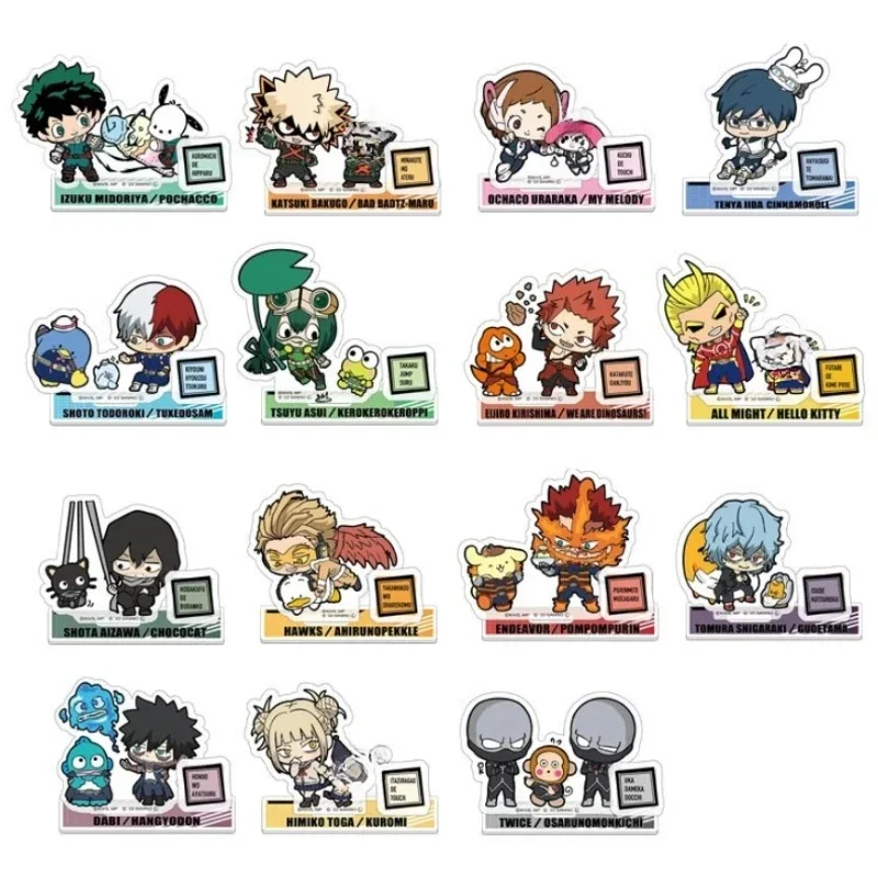 

Anime Bakugou Katsuki Midoriya Izuku Uraraka Ochako Todoroki Shoto DIY Custom Acrylic Stand Plate Cartoon Cosplay Figure