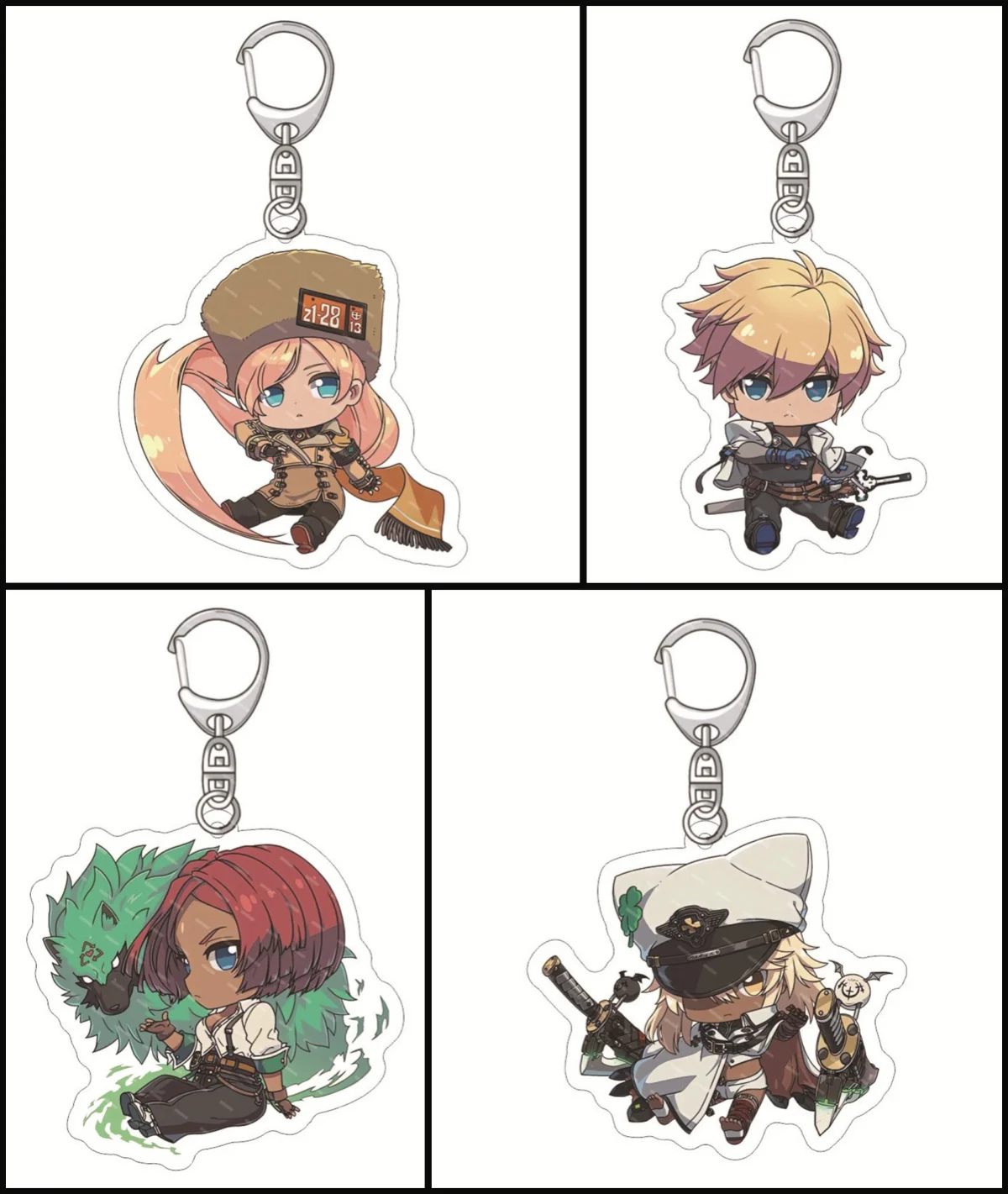 МАГАЗИН-ЗАВОДА-горячая-аниме-игра-guilty-gear-брелок-sol·badguy-millia·rage-may-акриловая-фигурка-брелок-кулон-ювелирные-изделия-для-косплея-подарок