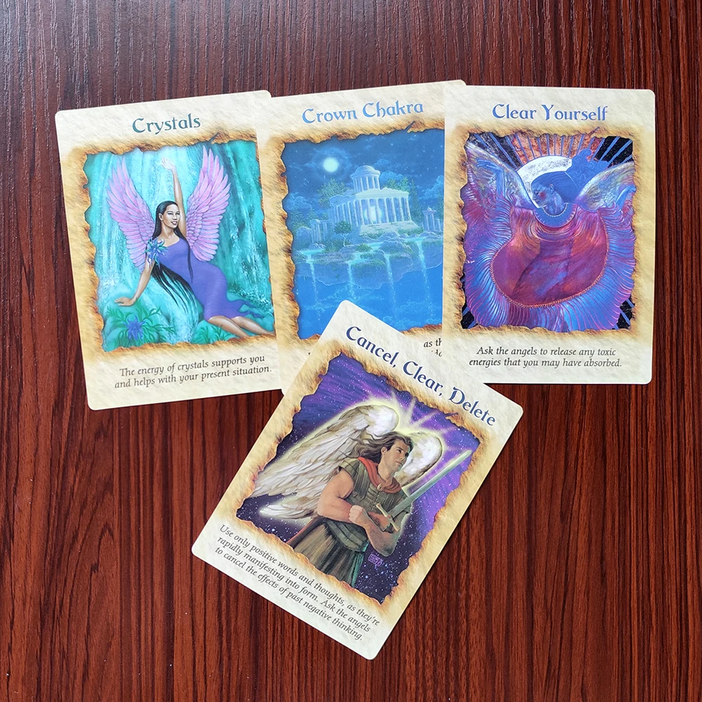 2022 Hot selling Full Doreen Virtue  Angel Therapy Oracle Cards Party Games Oracle Cards For Beginners PDF guidebook