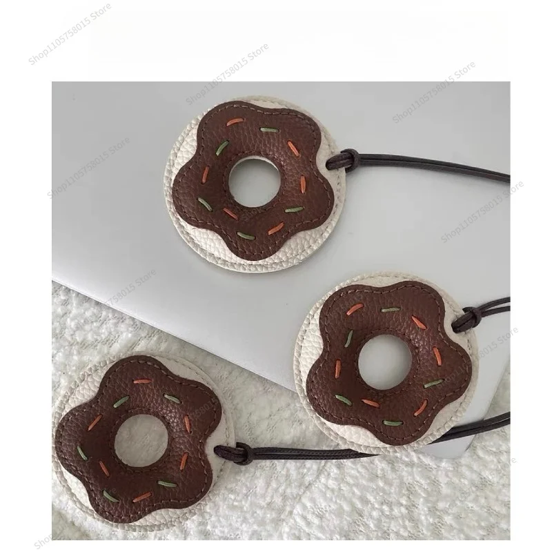 For Donut Car Hanging Accessories Keychain Car Rearview Mirror Charm Gift