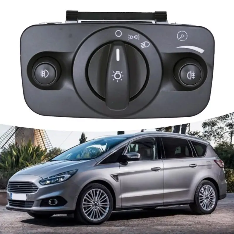 M76E Vehicle Dashboard Control Panel with Headlight Turning Knob, Fog Lamp Operation, Brightness Adjuster and Single-Unit Refit