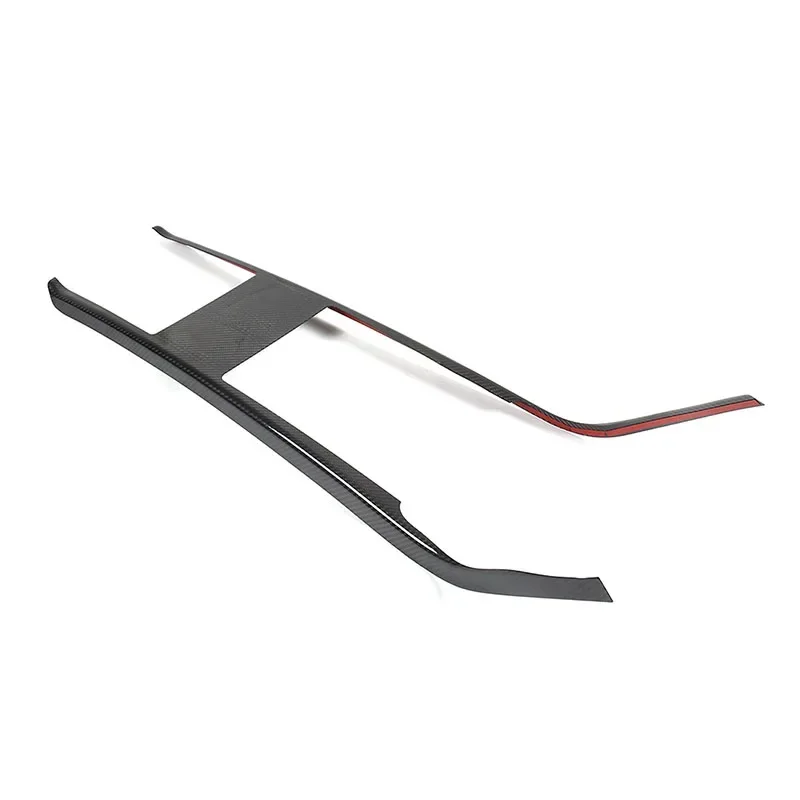 ForS 2023 2024 Real Carbon Fiber Center Console Gear Shift Panel Decoration Cover Trim Sticker Cover