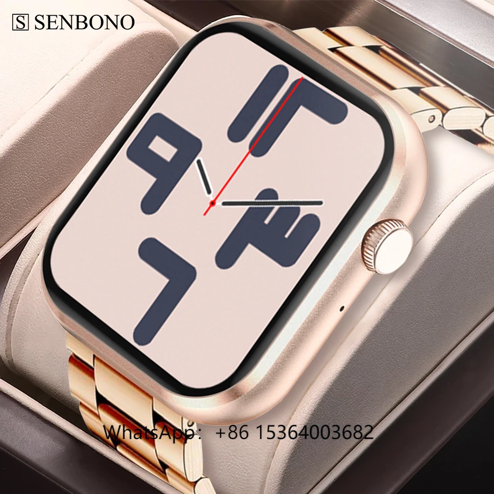 

TJXL-SENBONO G20 Women Smart Watch Dial Call Heart Rate Multi-sport Mode Sport Ip68 Smartwatch Men for IOS Android Smart Watch C