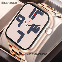 TJXL-SENBONO G20 Women Smart Watch Dial Call Heart Rate Multi-sport Mode Sport Ip68 Smartwatch Men for IOS Android Smart Watch C
