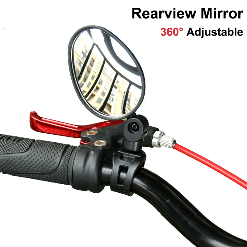 AliExpress NONE Bicycle Rearview Mirror 360°Rotatable Wide Angle 1pcs Handlebar Back Mirror Child Adult Safe For Bicycle Cycling Scooter Small S