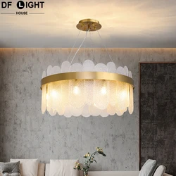 Modern Luxury Lustre Crystal Chandelier Living Room Ceiling Lights Dining Room LED Chandeliers Villa Gold Crystal Pendant Lamp