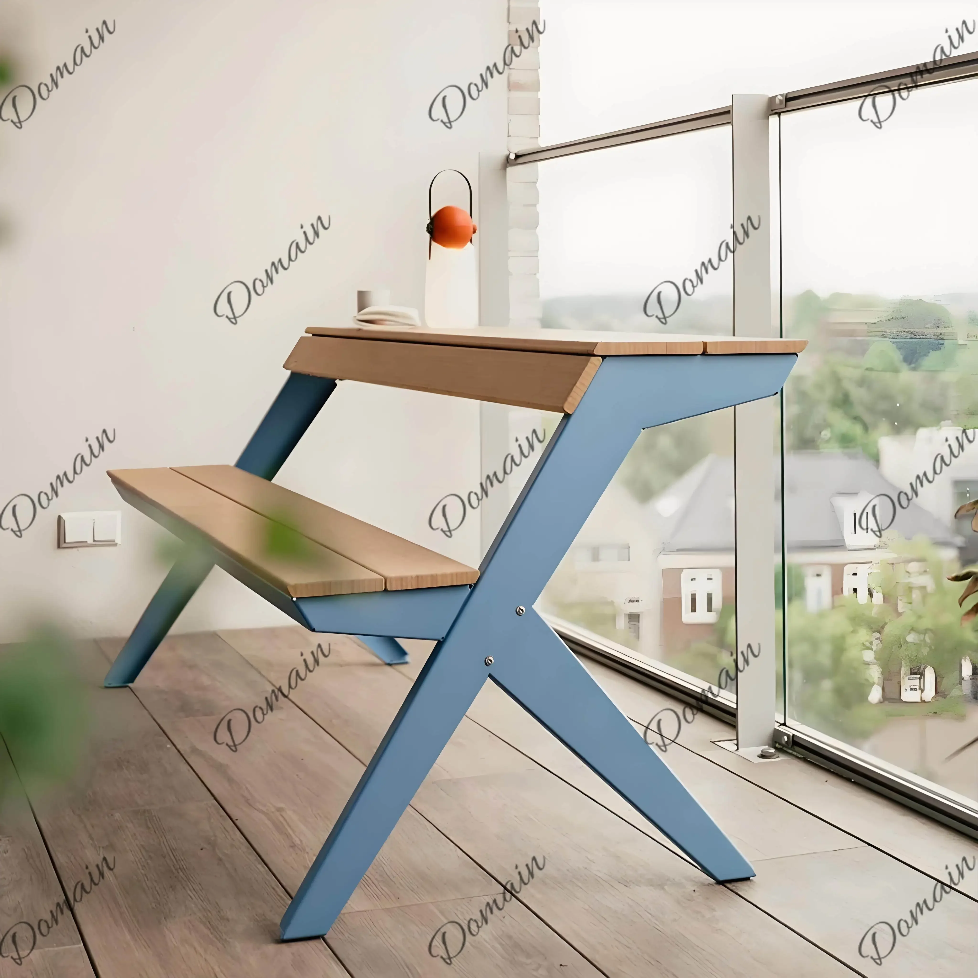 L44 Nordic Outdoor Folding Table and Chairs Set for Patio Garden Balcony Coffee Shop Indoor Outdoor Use
